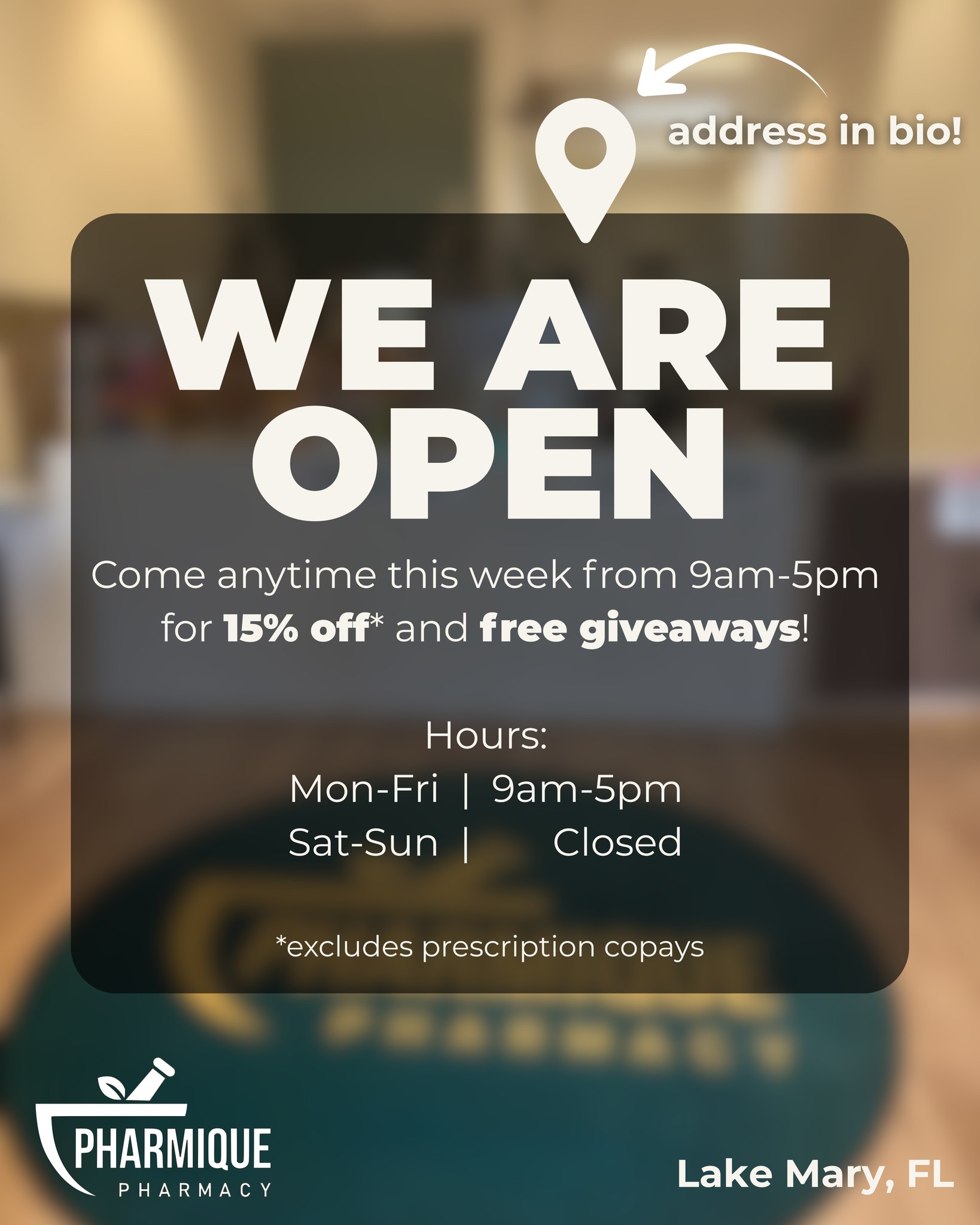 WE ARE OPEN